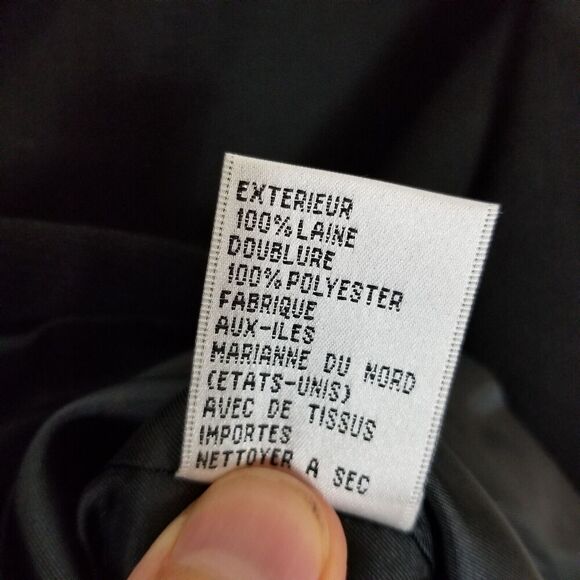 Talbots Women 100% Wool Button Up Jacket Blazer Sz 14 Black Lined Office Preppy - Picture 8 of 9